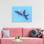 Lockheed Martin F-22A Raptor Canvas Afdruk (Insitu (Woonkamer))