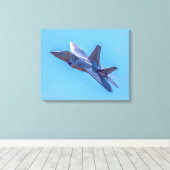 Lockheed Martin F-22A Raptor Canvas Afdruk (Insitu (Houten vloer))