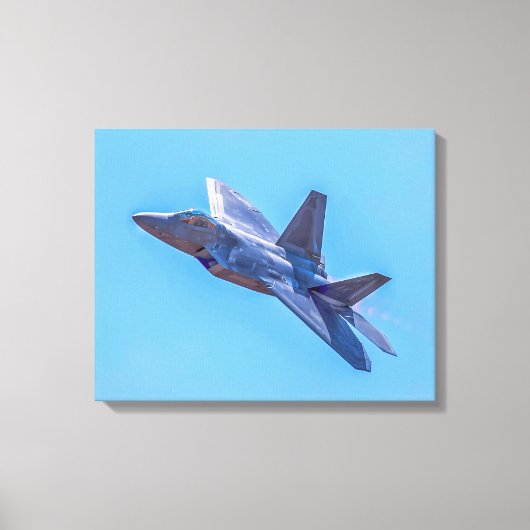Lockheed Martin F-22A Raptor Canvas Afdruk (Voorkant)