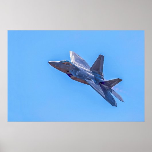 Lockheed Martin F-22A Raptor Poster (Voorkant)