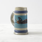 Lockheed Martin F-35A Lightning II Beer Stein Bierpul (Voorkant links)