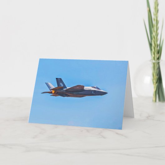 Lockheed Martin F-35A Lightning II - Hartelijk dan Bedankkaart (Voorkant)