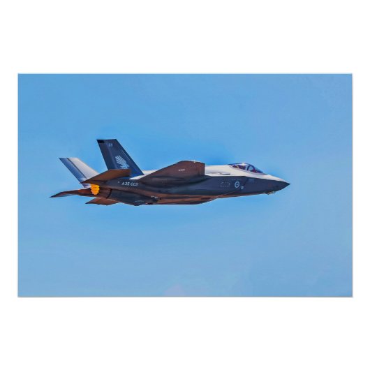 Lockheed Martin F-35A Lightning II Poster (Voorkant)