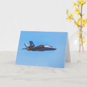 Lockheed Martin F-35A Lightning II Wenskaart Kaart (Gele Bloem)