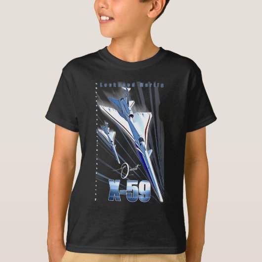 Lockheed Martin X-59 Quesst QueSST Supersonic Airc T-shirt (Voorkant)