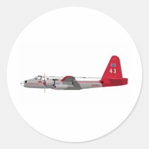 Lockheed P-2V Neptunetanker Ronde Sticker