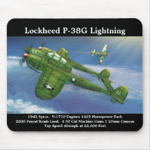Lockheed P-38G Lightning-vliegtuig