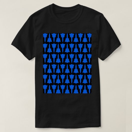 Lockheed SR-71 Blackbird - Blue _amp_ Black Patter T-shirt (Design voorkant)
