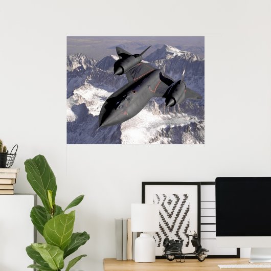 Lockheed Sr-71 Blackbird Poster (Thuiskantoor)