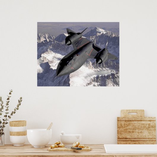 Lockheed Sr-71 Blackbird Poster (Keuken)
