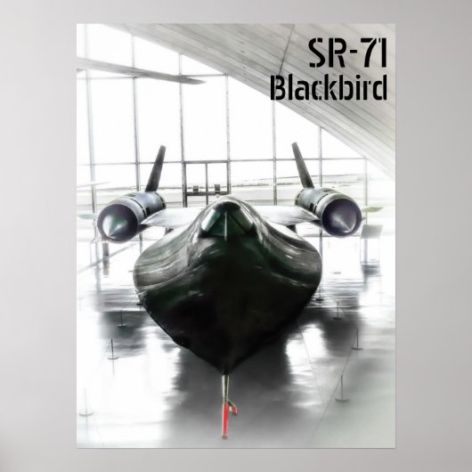 Lockheed SR-71 Blackbird Poster (Voorkant)