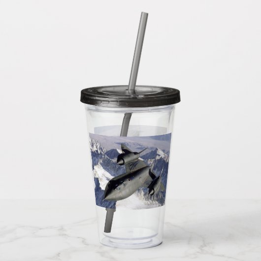 Lockheed SR-71B Blackbird Acryl Drinkbeker (Achterkant)