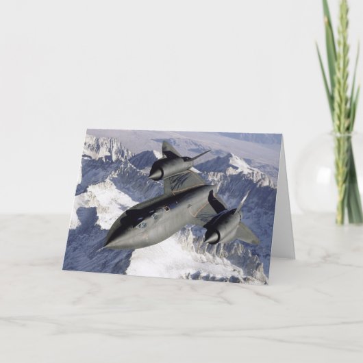 Lockheed SR-71B Blackbird Bedankkaart (Voorkant)