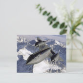 Lockheed SR-71B Blackbird Briefkaart (Staand voorkant)