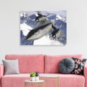 Lockheed SR-71B Blackbird Canvas Afdruk (Insitu (Woonkamer))