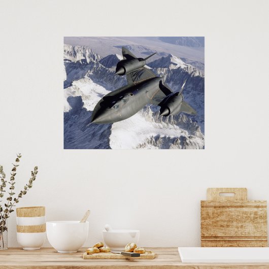 Lockheed SR-71B Blackbird Poster (Keuken)