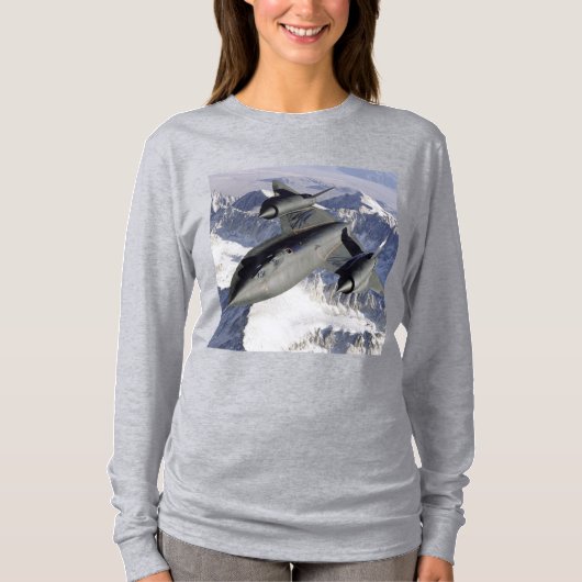 Lockheed SR-71B Blackbird T-shirt (Voorkant)