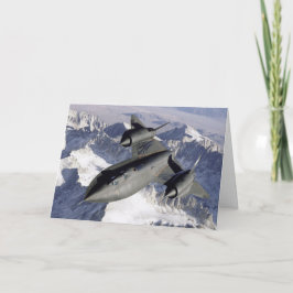 Lockheed SR-71B Blackbird Wenskaart Kaart