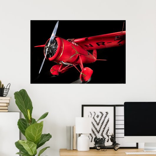 Lockheed Vega 5B, Amelia Earhart Poster (Thuiskantoor)