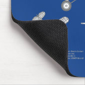 Lockheed Vega 5B - Vliegtuigplannen ABD Muismat (Hoek)