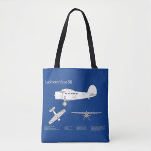Lockheed Vega 5B - Vliegtuigplannen ABD Tote Bag