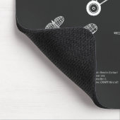 Lockheed Vega 5B - Vliegtuigplannen PD Muismat (Hoek)