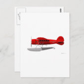 Lockheed Vega Float Plane Briefkaart (Voorkant / Achterkant)