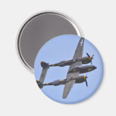 Lockhhe P-38J Bliksem a Magneet (Voorkant / Achterkant)