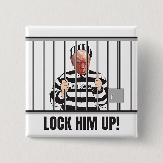 LockHimUp vierkante Button (Voorkant)