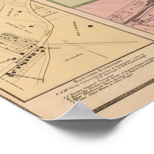 Lockland, Lezen, Ohio Poster (Hoek)