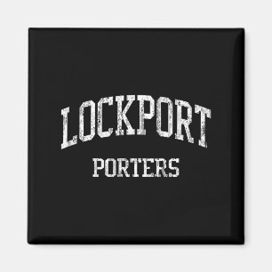 Lockport middelbare school hs lockport il vintage magneet