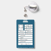 Locksmith Badge (Achterkant met uittrekbare clip)