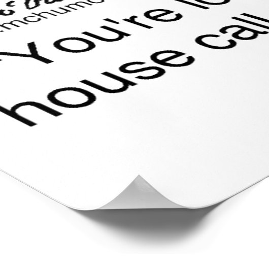 Locksmith belt niet thuis poster (Hoek)