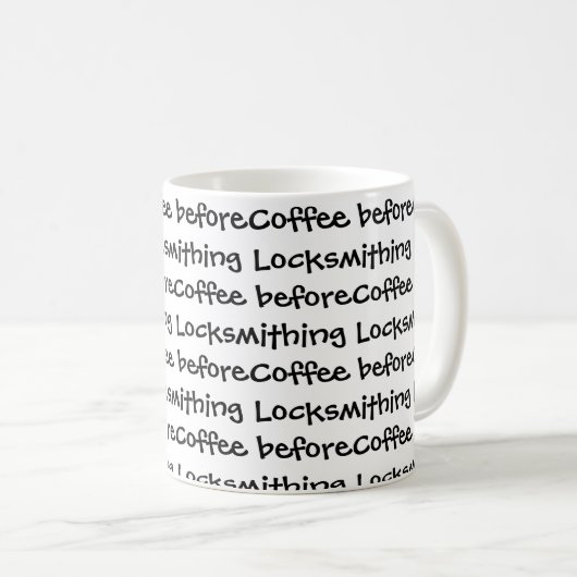 Locksmith Coffee Mok (Voorkant rechts)