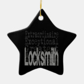 Locksmith Extraordinaire Keramisch Ornament (Voorkant)