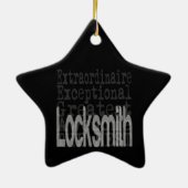 Locksmith Extraordinaire Keramisch Ornament (Achterkant)