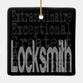 Locksmith Extraordinaire Keramisch Ornament (Achterkant)
