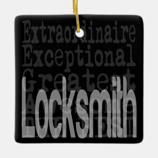 Locksmith Extraordinaire Keramisch Ornament (Voorkant)