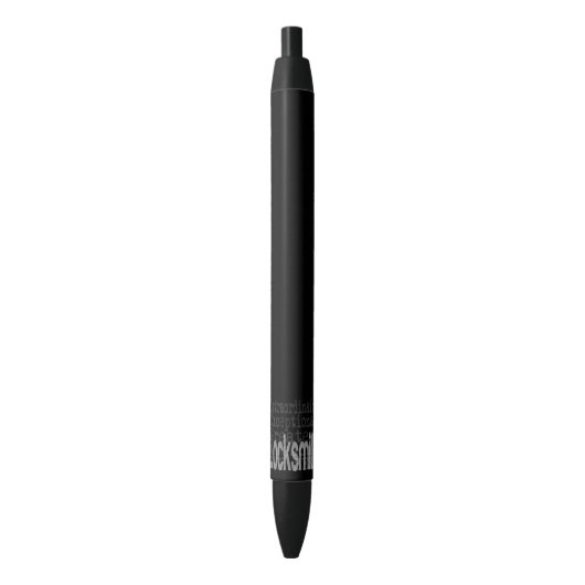 Locksmith Extraordinaire Zwarte Inkt Pen (Voorkant Verticaal)