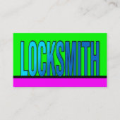 Locksmith Hot Green Hot Roze Visitekaartje (Voorkant)