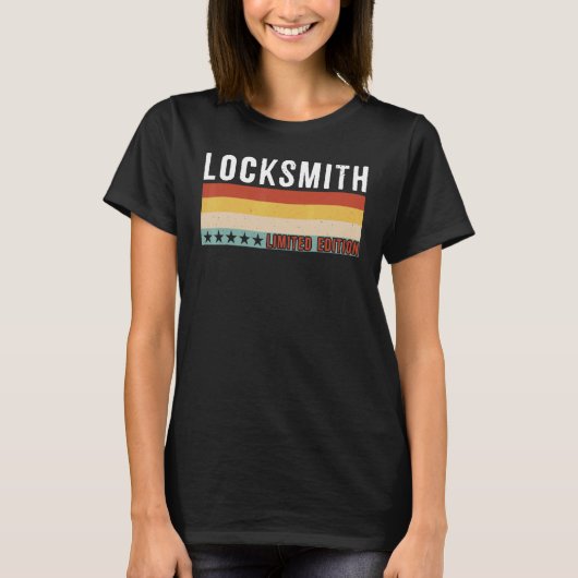 Locksmith Job Title Professionals T-shirt (Voorkant)