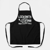 Locksmith Joke Smith Locksmithing Locksport Key Schort (Voorkant)