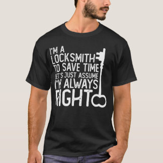 Locksmith Joke Smith Locksmithing Locksport Key T-shirt