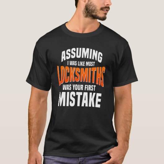 Locksmith Key Maker Locksmithing Lock Picker Techn T-shirt (Voorkant)