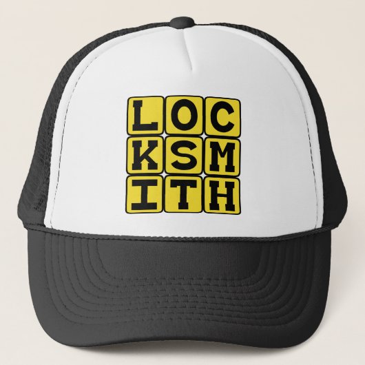 Locksmith, Master of Locks Trucker Pet (Voorkant)