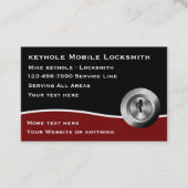 Locksmith Modern Editable Visitekaartjes (Voorkant)