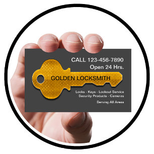 Locksmith Modern House Key Style Visitekaartje