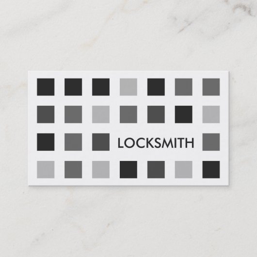 LOCKSMITH (moskee-vierkanten) Visitekaartje (Voorkant)