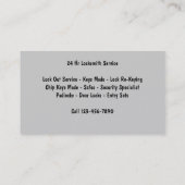 Locksmith Padlock Backgroud Visitekaartje (Achterkant)