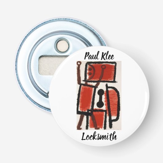Locksmith Painting door Paul Klee Button Flesopener (Voorkant)